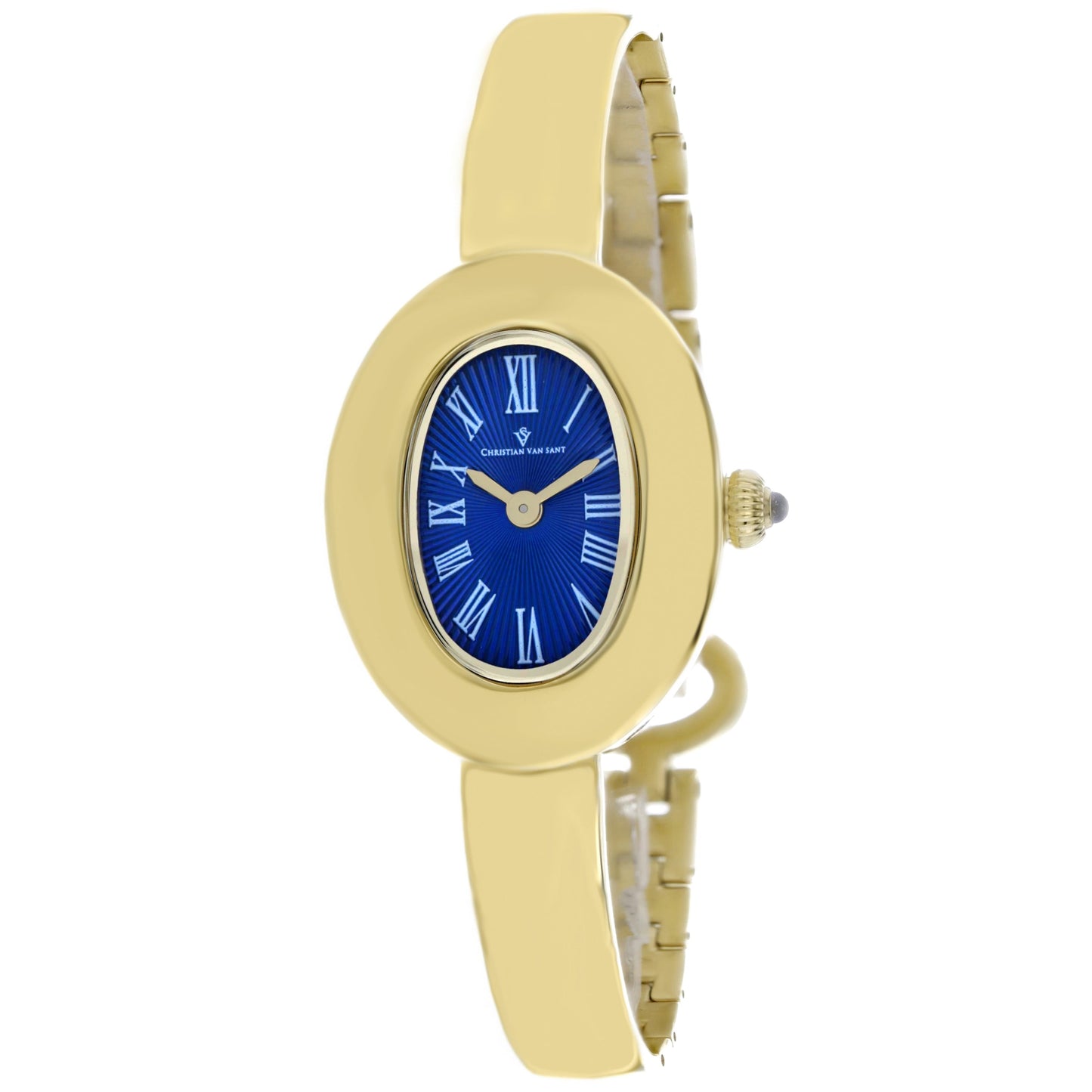 Christian Van Sant Women's Anora watch with a sleek design, featuring a silver-tone band and elegant watch face.