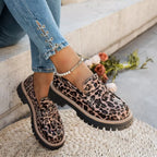 Shopimist round toe platform loafers featuring a sleek design with a sturdy sole and stylish finish.