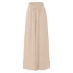 Women's high waist wide-leg casual pants by FitiqueFit, featuring a relaxed fit and flowing fabric in a stylish silhouette.