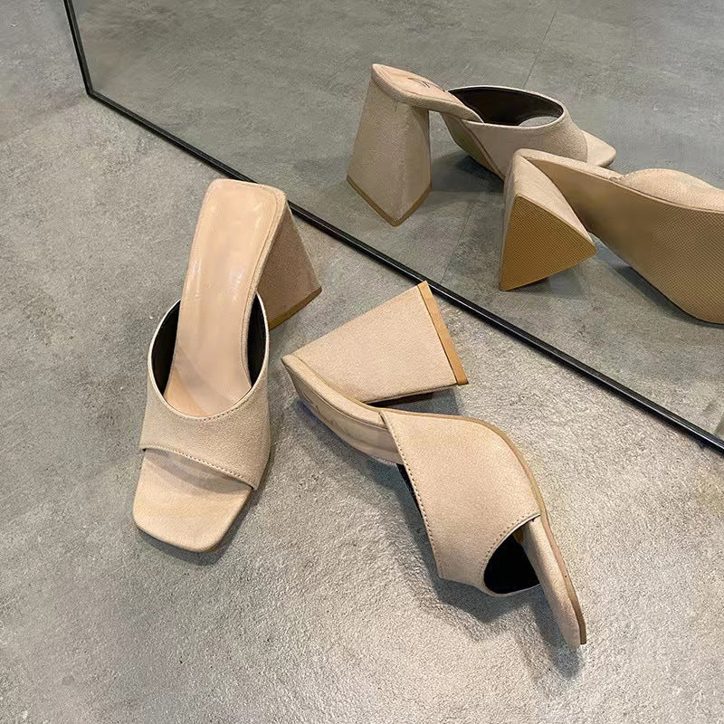Comfortable large size high heel women's fashion shoes by Plush Fashion Hub, featuring stylish design and supportive heel.