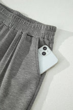 Shopimist half zip polo tee and casual pant set, featuring a stylish polo with a half zip and matching relaxed pants.