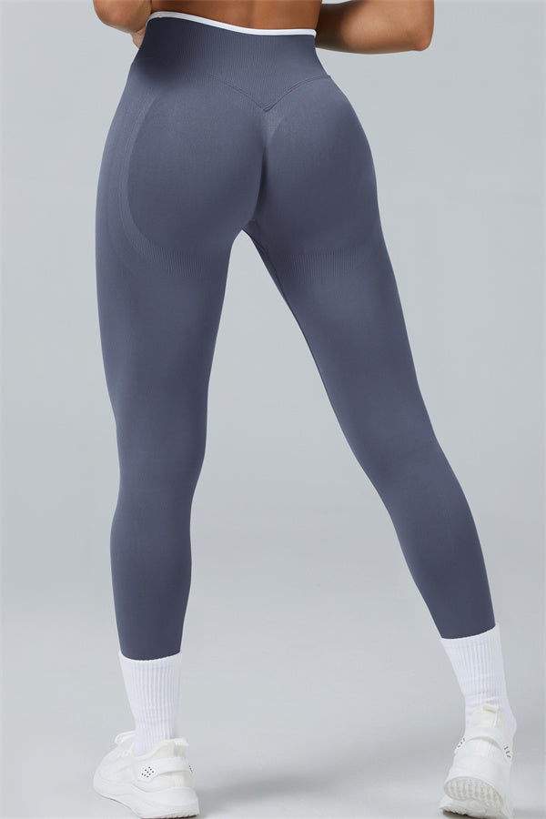Fitglutes Activewear elevate long sleeve crop top and matching leggings 2-piece set, stylish gym and workout sportswear.