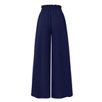 Women's high waist wide leg casual pants by FitiqueFit, shown in a relaxed fit with a smooth waistband and flowing wide-leg style.