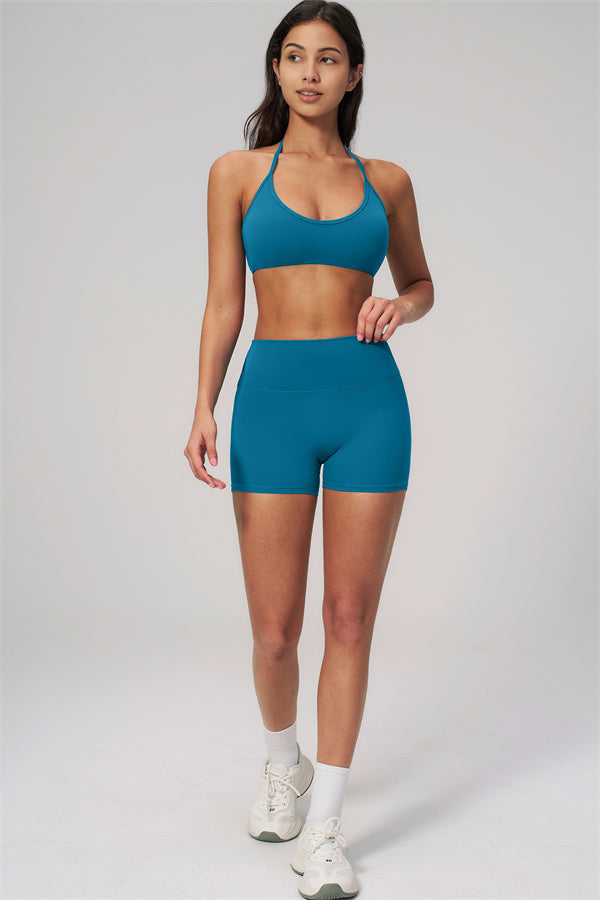 Fitglutes Activewear Rapture Sports Bra and Shorts 2-piece set, athletic gymwear with supportive sports bra and matching shorts.