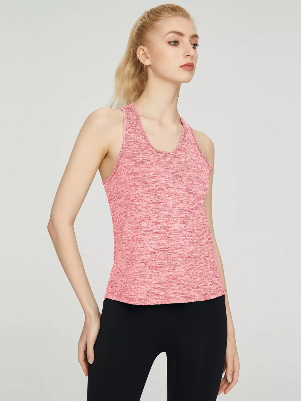 Shopimist breathable quick-drying active tank top with lightweight fabric and sleeveless design for workout and athletic activities.