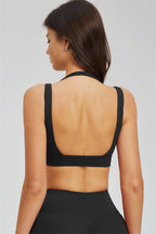 Fitglutes Activewear sports bra, zip jacket, and shorts 3-piece workout set, shown on a model in a gym setting.