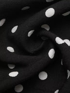 Polka Dot Ruffle Hem Spaghetti Strap Dress