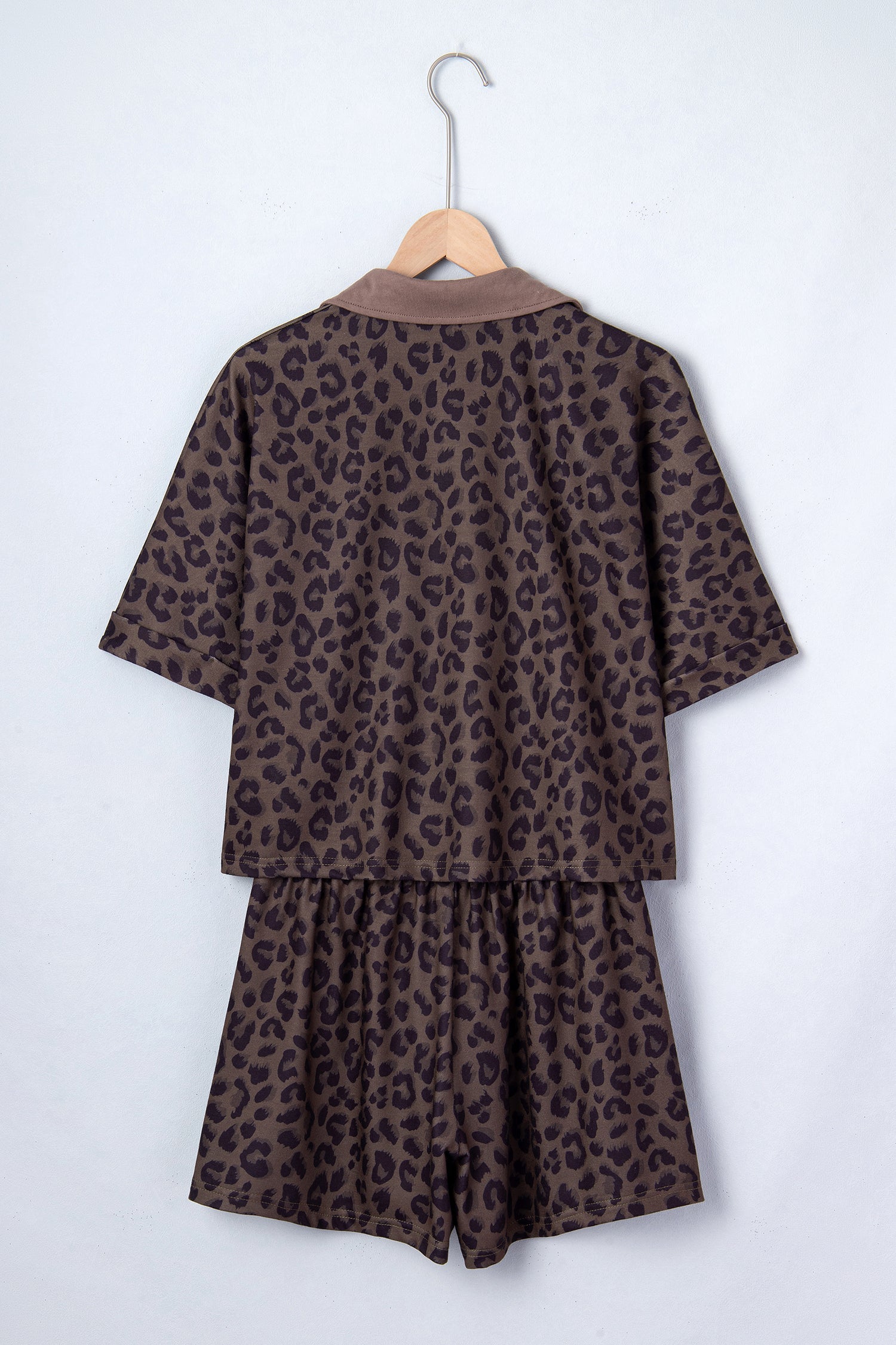 Emmy Printed 2-piece short set by Threaded Pear featuring a stylish pattern and comfortable fit, shown on a model.