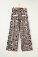 Aitana Leg Terry Knit Pants from Threaded Pear, featuring soft terry fabric, high waist, and relaxed fit in a stylish design.