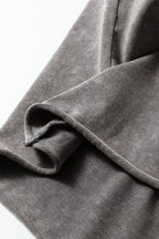 Light gray Ellianna Fit Cotton Tank Top by Threaded Pear, showing a close-up of the soft, breathable fabric and sleeveless design.