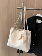Shopimist braided handle tote bag with woven design, durable handle, and spacious interior, perfect for everyday use.