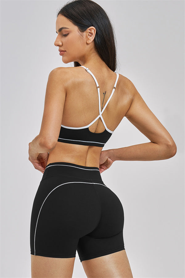 Fitglutes Activewear sports bra and shorts 2-piece set, designed for workout comfort and style, featuring breathable fabric and a snug fit.