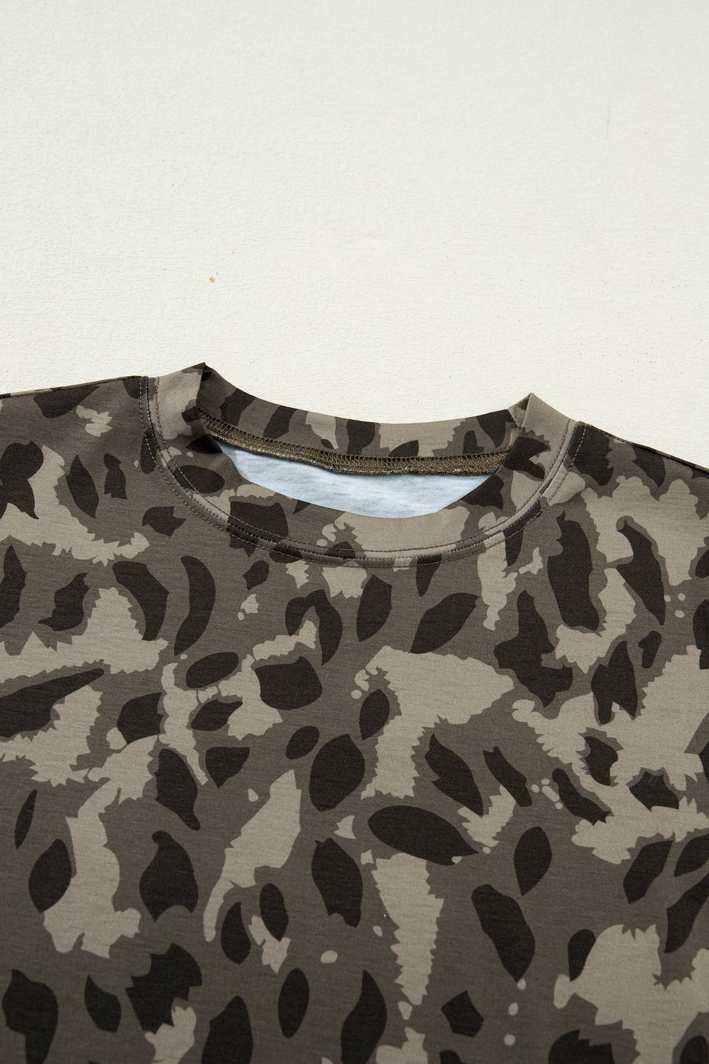Threaded Pear Annabelle Print Mock Slim Tee, a stylish women's top with a graphic design, shown on a white background.