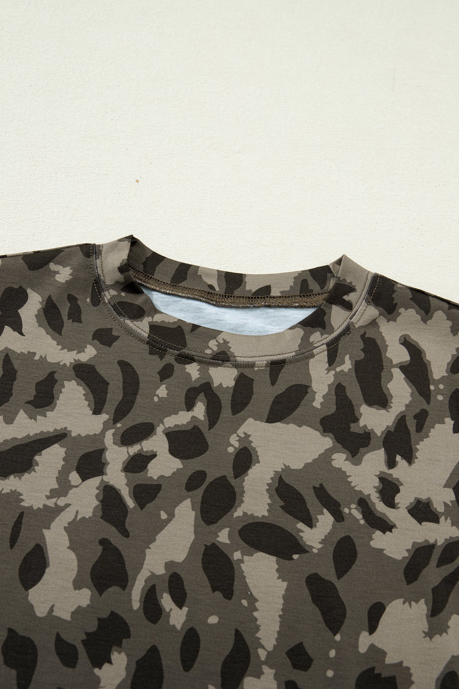 Threaded Pear Annabelle Print Mock Slim Tee, a stylish women's top with a graphic design, shown on a white background.
