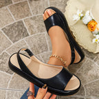 Open toe platform sandals by Shopimist featuring a stylish design with a chunky heel and trendy open toe style.