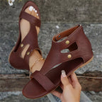 Open toe cutout sandals by Shopimist featuring stylish design and cutout details, ideal for summer fashion and casual wear.