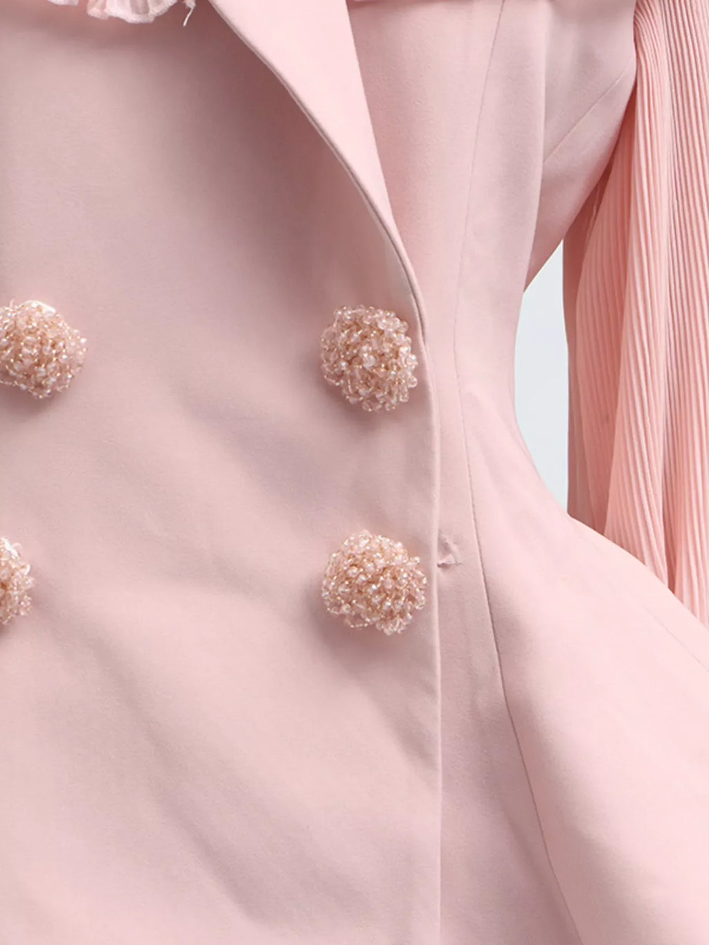 Shopimist frill lapel collar top and pleated skirt set, featuring stylish design and elegant fabric, perfect for chic casual wear.