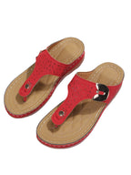 European and American fashion wedge heels and retro flip flops, beach slippers with stylish design from LadyShow.Store.