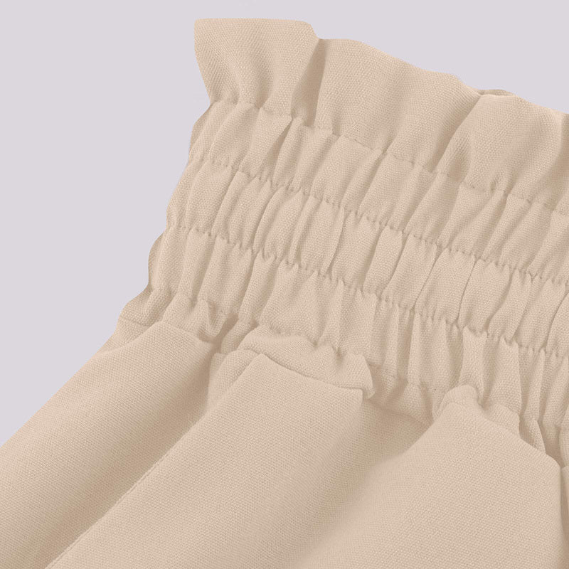 Women’s high waist wide-leg casual pants by FitiqueFit, shown in a neutral color, featuring a comfortable fit and flowing silhouette.
