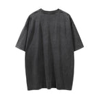 Printed washed distressed T-shirt from FitiqueFit streetwear collection, featuring a casual, vintage-inspired design with faded details.
