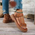 Open toe platform sandals by Shopimist featuring chunky heels and stylish straps, perfect for trendy summer footwear.
