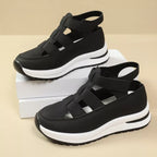 Shopimist cutout round toe platform sandals with chunky soles and open toe design, stylish summer footwear for women.