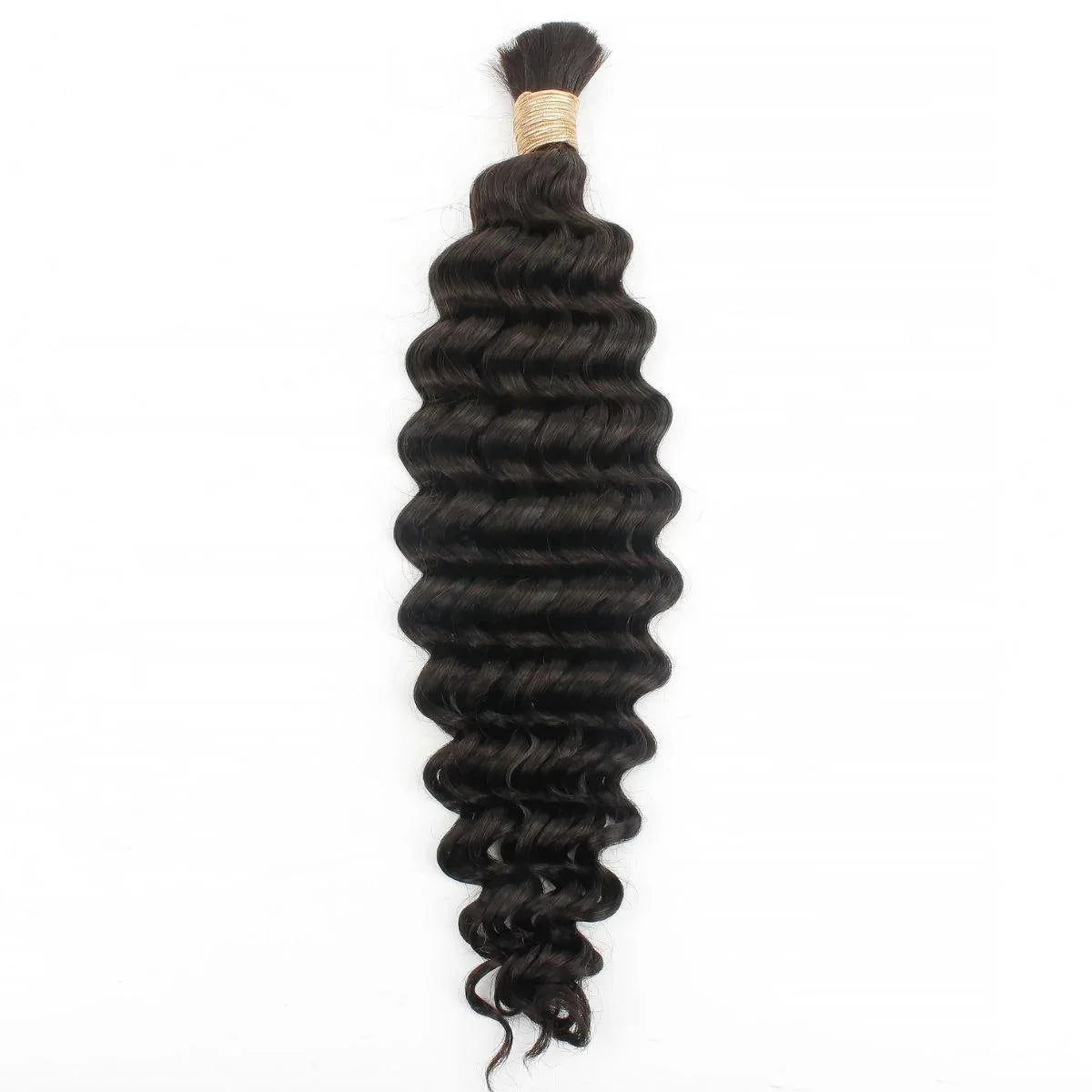 Deep Wave Bulk 100% Human Braiding Hair - Plush Fashion Hub