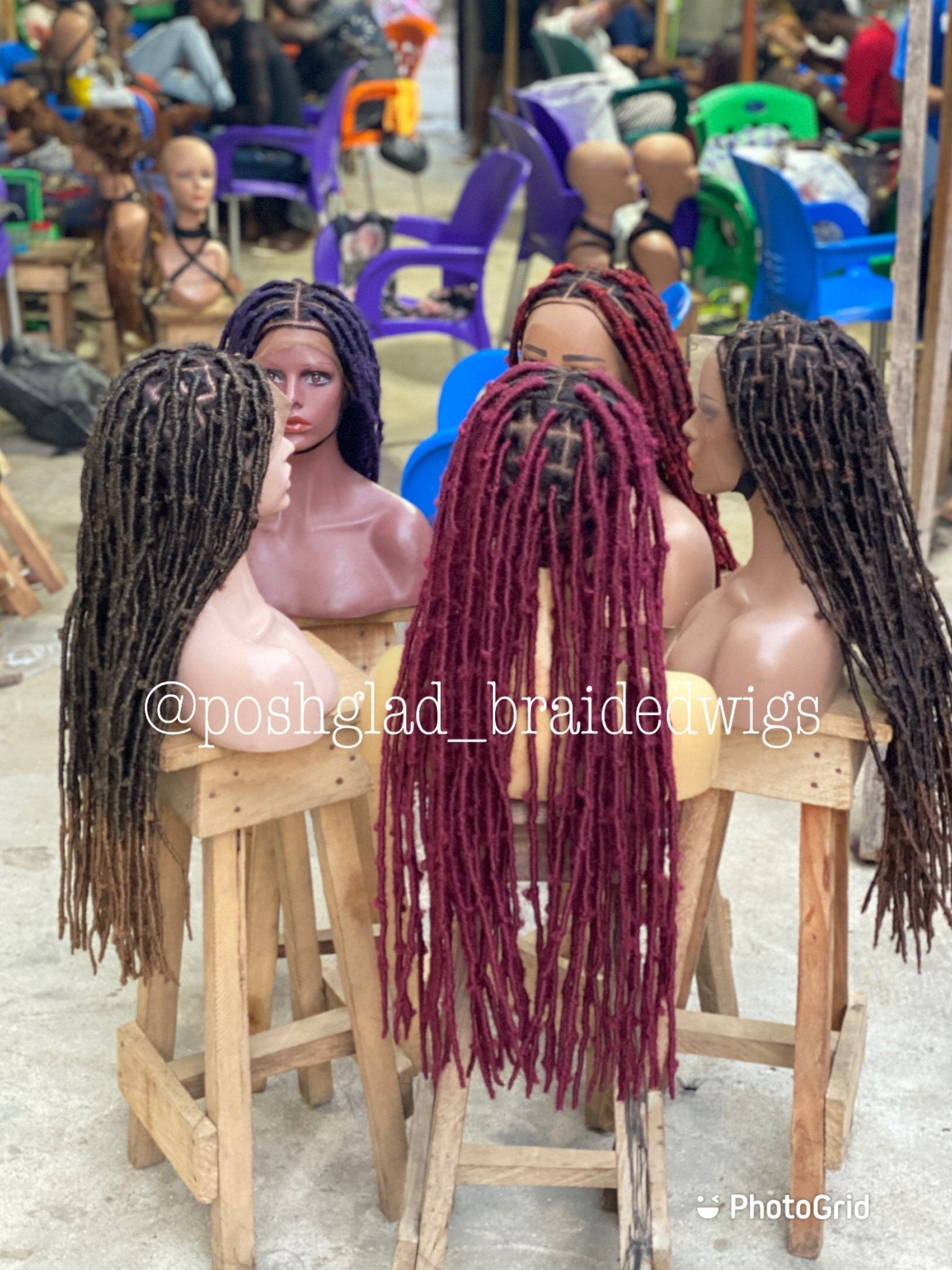 Destress Faux Locs Wig - Swiss Full Lace - Maryam - Plush Fashion Hub