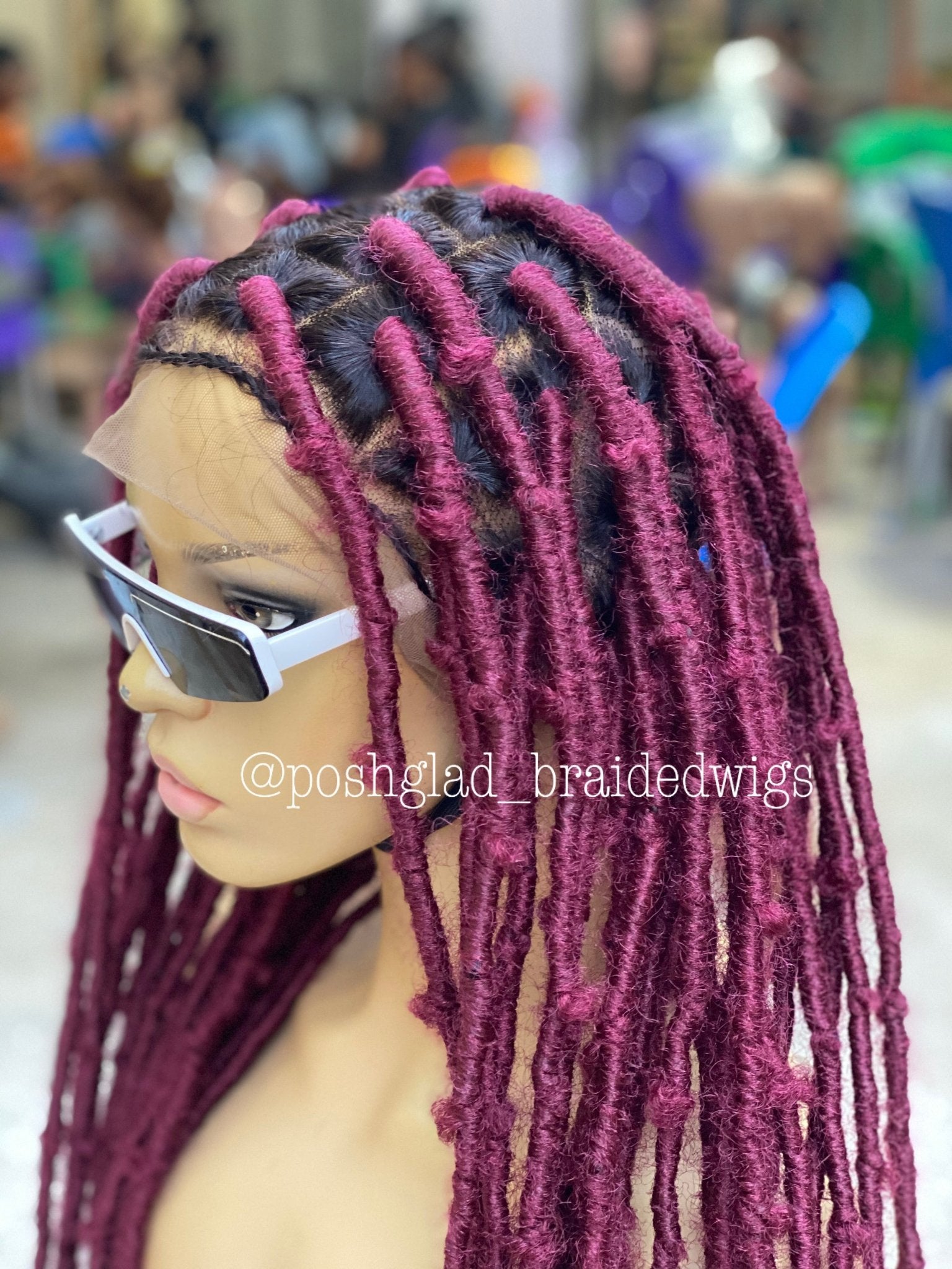 Destress Faux Locs Wig - Swiss Full Lace - Maryam - Plush Fashion Hub