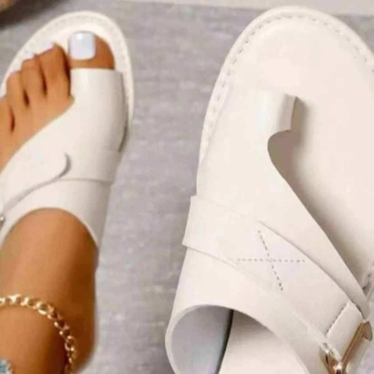 Shopimist toe ring buckle sandals featuring stylish straps and open toes, perfect for summer casual wear.