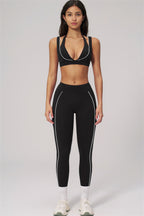 Fitglutes Activewear Clarity Contour Line sports bra and leggings 2-piece set, featuring sleek design and contour detailing for workout comfort.