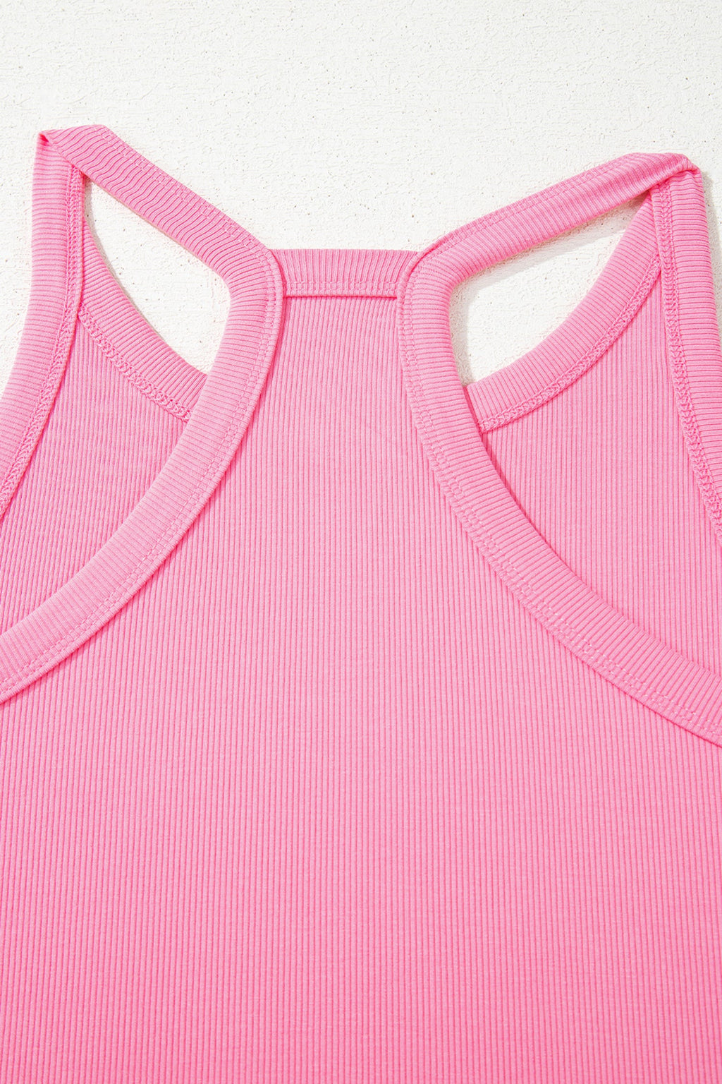 Threaded Pear Meredith slim ribbed tank top set with matching pant set, featuring a fitted design and ribbed fabric for a stylish look.