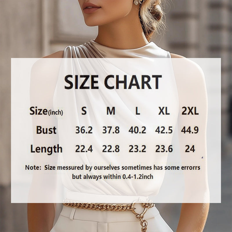 Women's elegant sleeveless mock neck top by FitiqueFit, casualwear style, shown in a neutral color with a fitted silhouette.