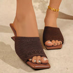 Shopimist open toe block heel sandals featuring a stylish design with a sturdy heel and open toe for a trendy summer look.