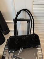 Solid Color Shoulder Bag