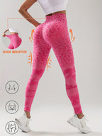 Women’s seamless sports leggings by FitiqueFit, showing a close-up of high-waisted activewear leggings with breathable fabric.
