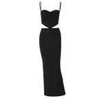 Women's spaghetti straps chest wrap fashion hip suit by LadyShow.Store, featuring a stylish, fitted design with elegant straps.
