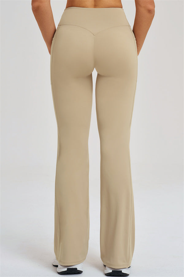 Fitglutes Activewear flared leggings and T-shirt set, stylish gymwear with comfortable fit, perfect for workout and casual wear.
