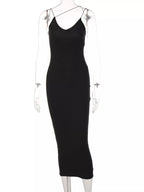 Leopard print spaghetti strap midi dress by Shopimist featuring a fitted bodice and flowing skirt, perfect for stylish summer wear.