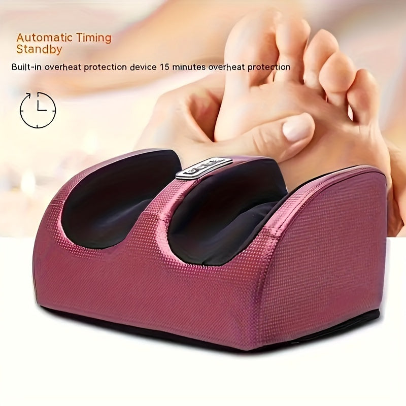 Trendy Attic Store01 Nuvrek Foot Massager for circulation, relaxation, and heat therapy, with a sleek design and control panel.