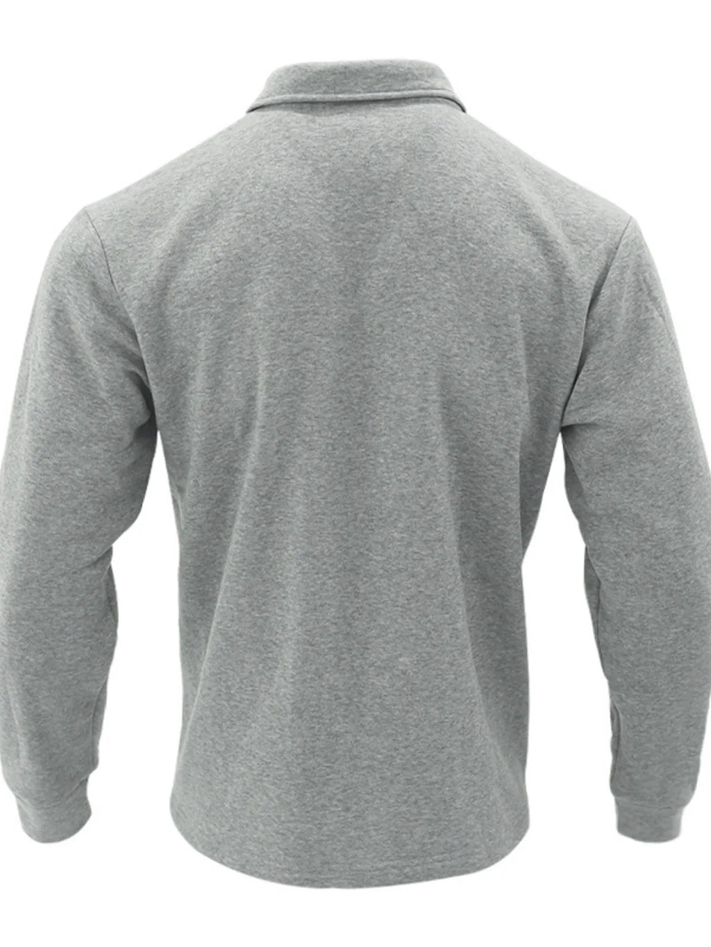Men's plus size button-up long sleeve jacket by Shopimist, showcasing the full front view with collar and button details.