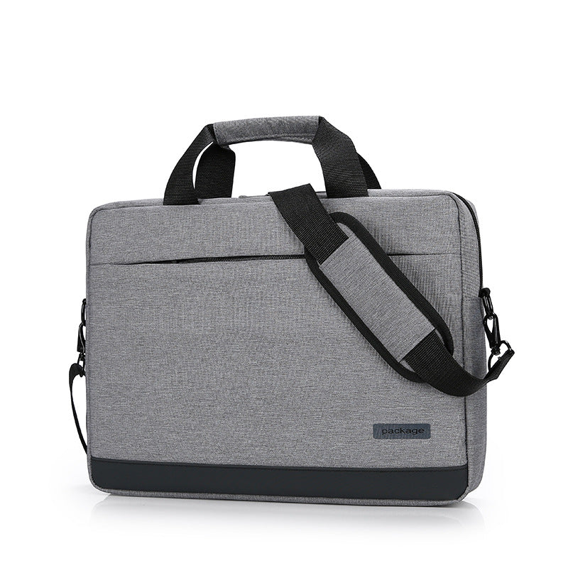 Plush Fashion Hub computer bag, handbag, shoulder bag, and briefcase in black with sleek design and sturdy handles.