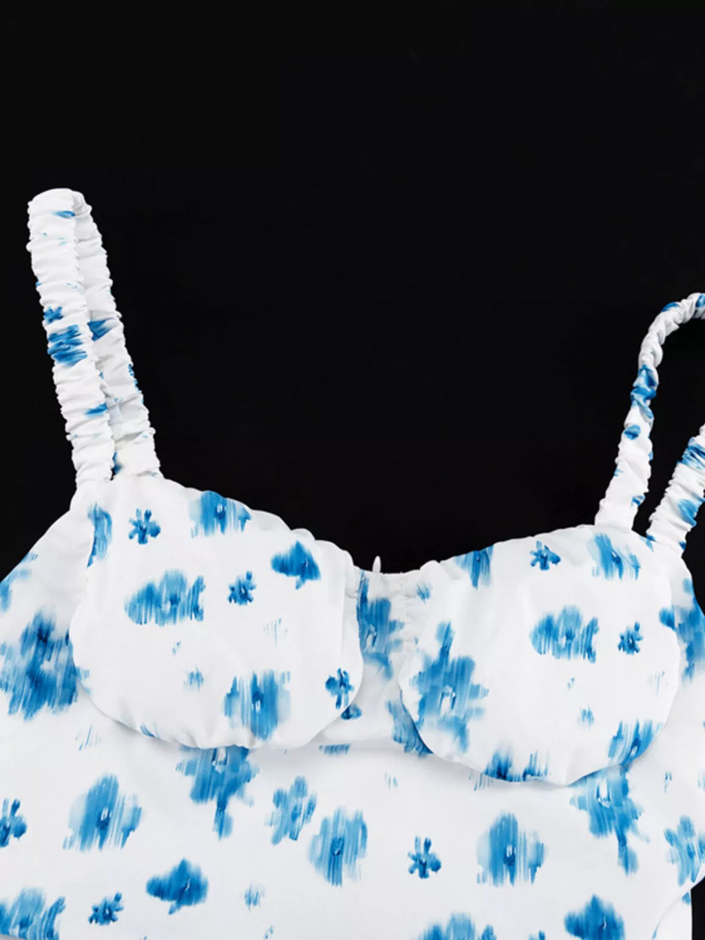 Floral print ruffle hem tank top by Shopimist featuring a lightweight design and feminine ruffle details.