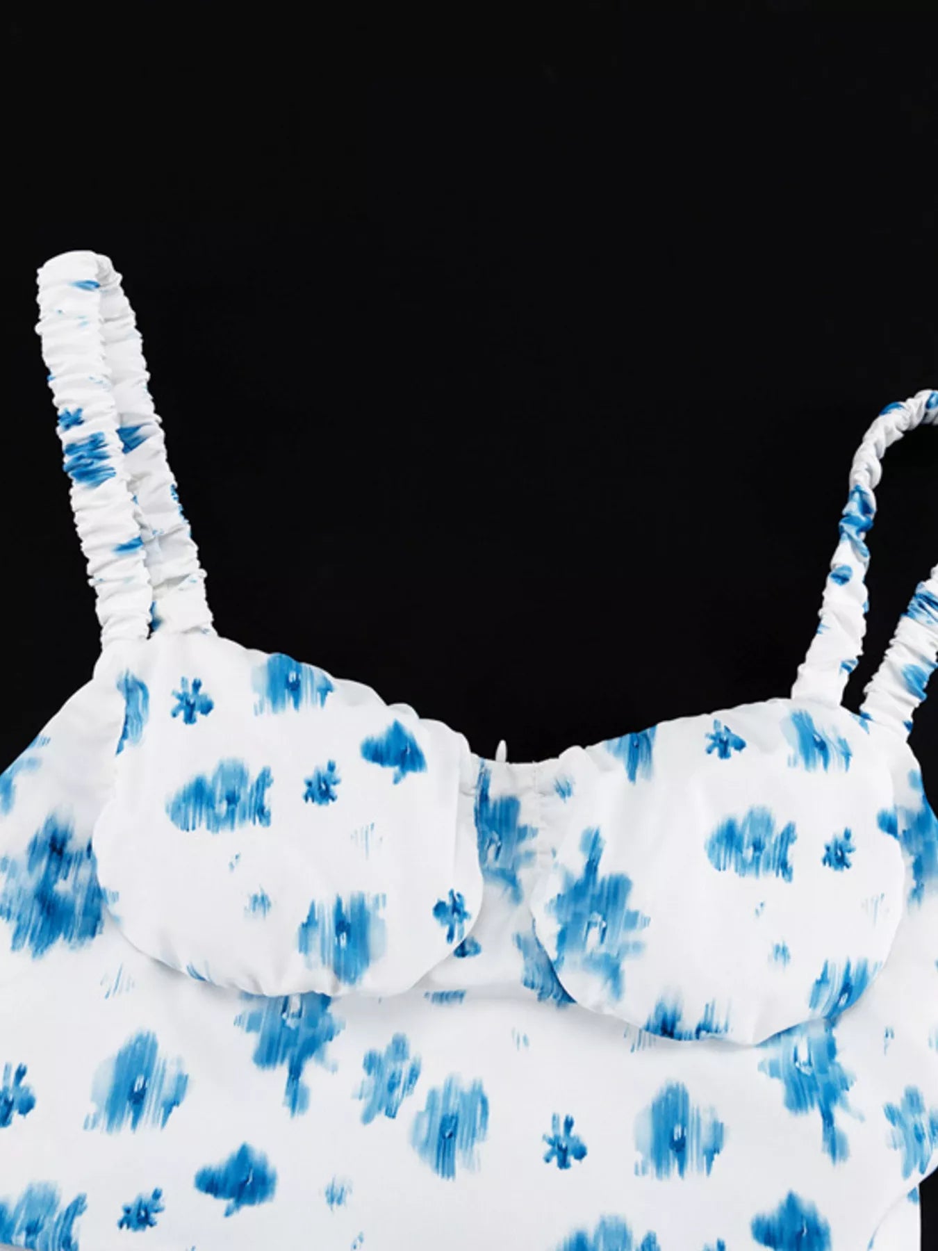 Floral print ruffle hem tank top by Shopimist featuring a lightweight design and feminine ruffle details.