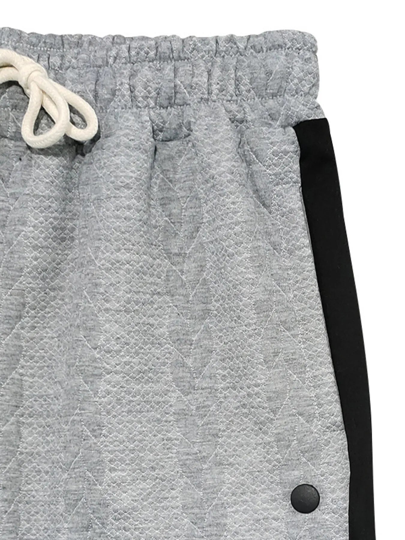 Men's plus size textured drawstring pants by Shopimist, featuring a relaxed fit and comfortable design.