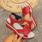 Open toe platform sandals by Shopimist featuring a chunky heel and stylish design, ideal for summer or casual wear.