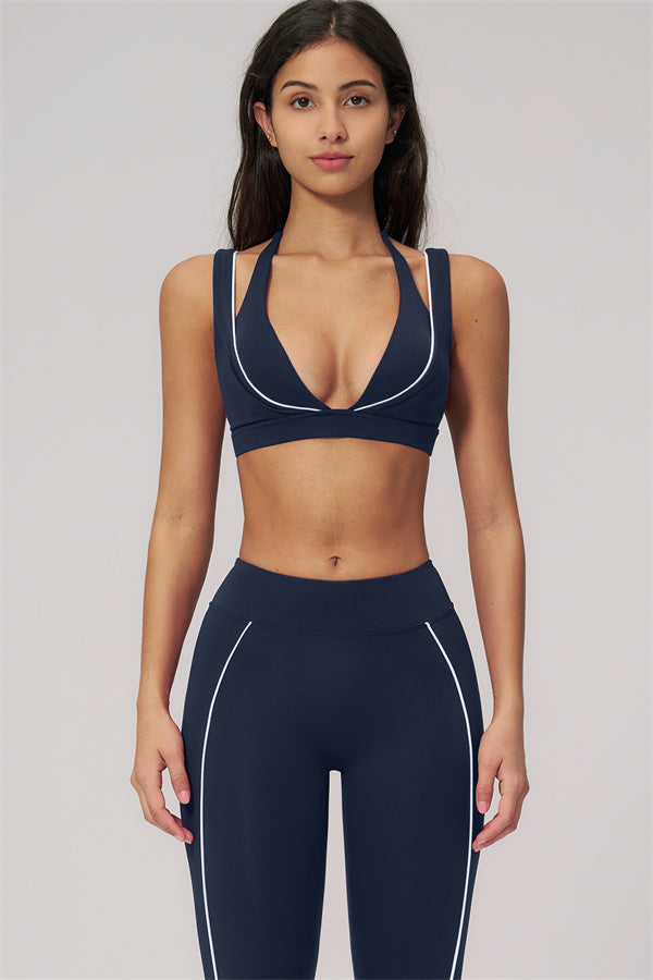 Fitglutes Activewear sports bra and leggings set, Clarity Contour Line, designed for workout comfort and support, shown in the image.