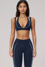 Fitglutes Activewear sports bra and leggings set, Clarity Contour Line, designed for workout comfort and support, shown in the image.