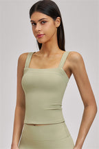 Fitglutes Activewear Swoon Tank Top and Shorts 2-piece set, stylish gymwear and workout clothes for women, shown on a model.