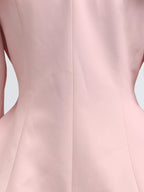 Shopimist frill lapel collar top and pleated skirt set displayed on a model, showcasing stylish fashion with feminine details.